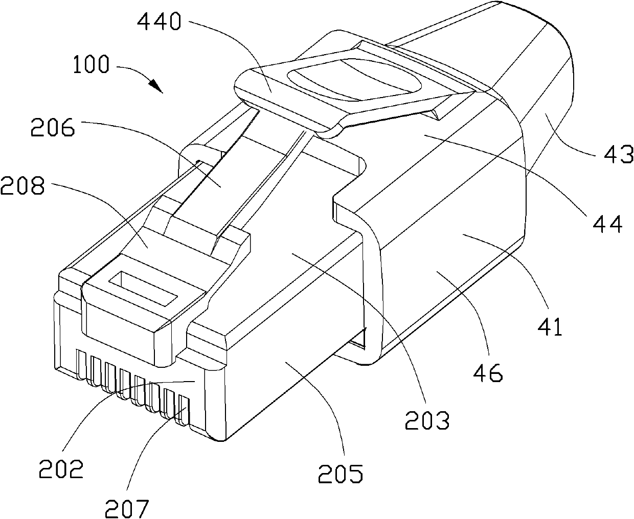 Electric connector component