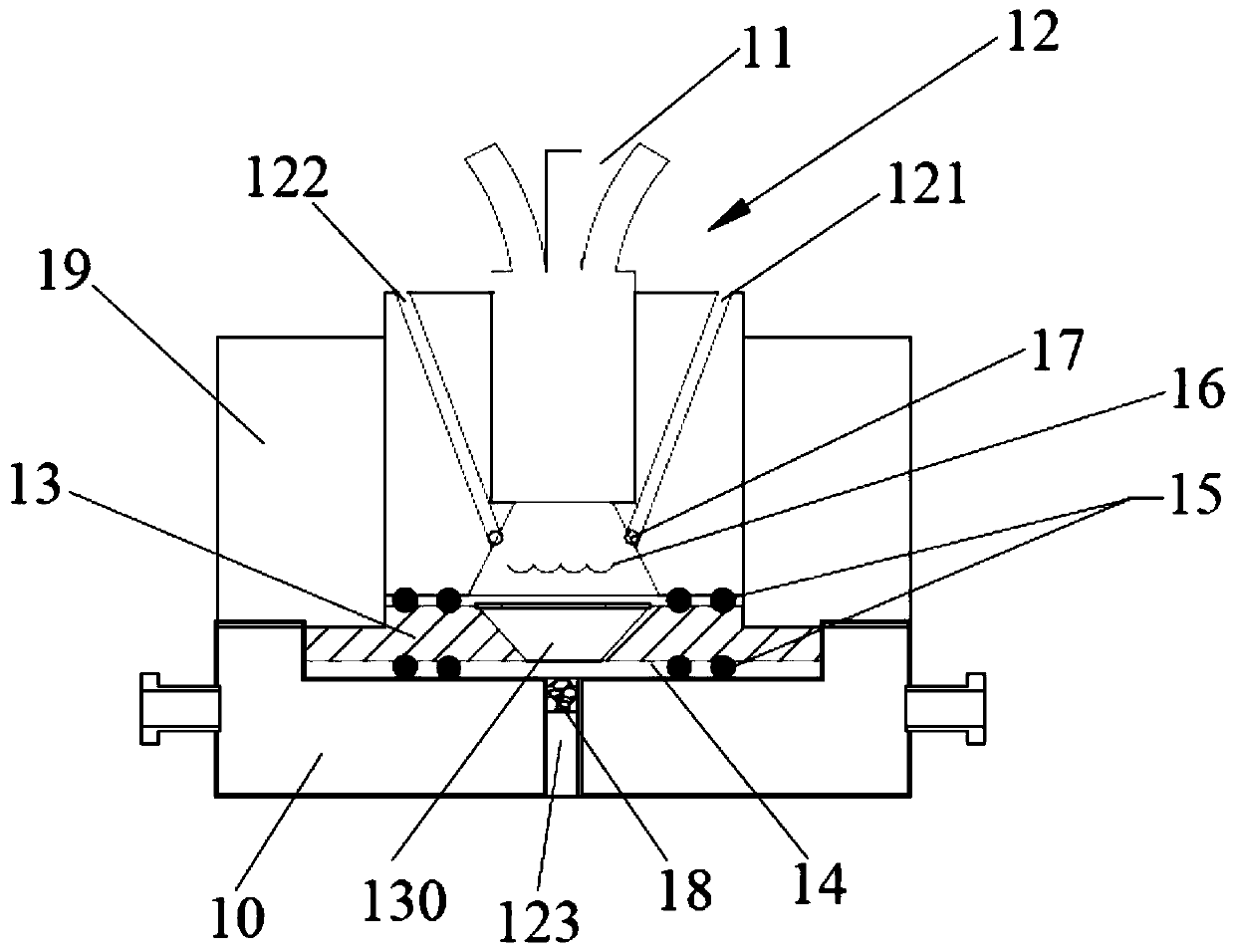 Isotope mass spectrum sample injection system for researching photosynthetic gas exchange