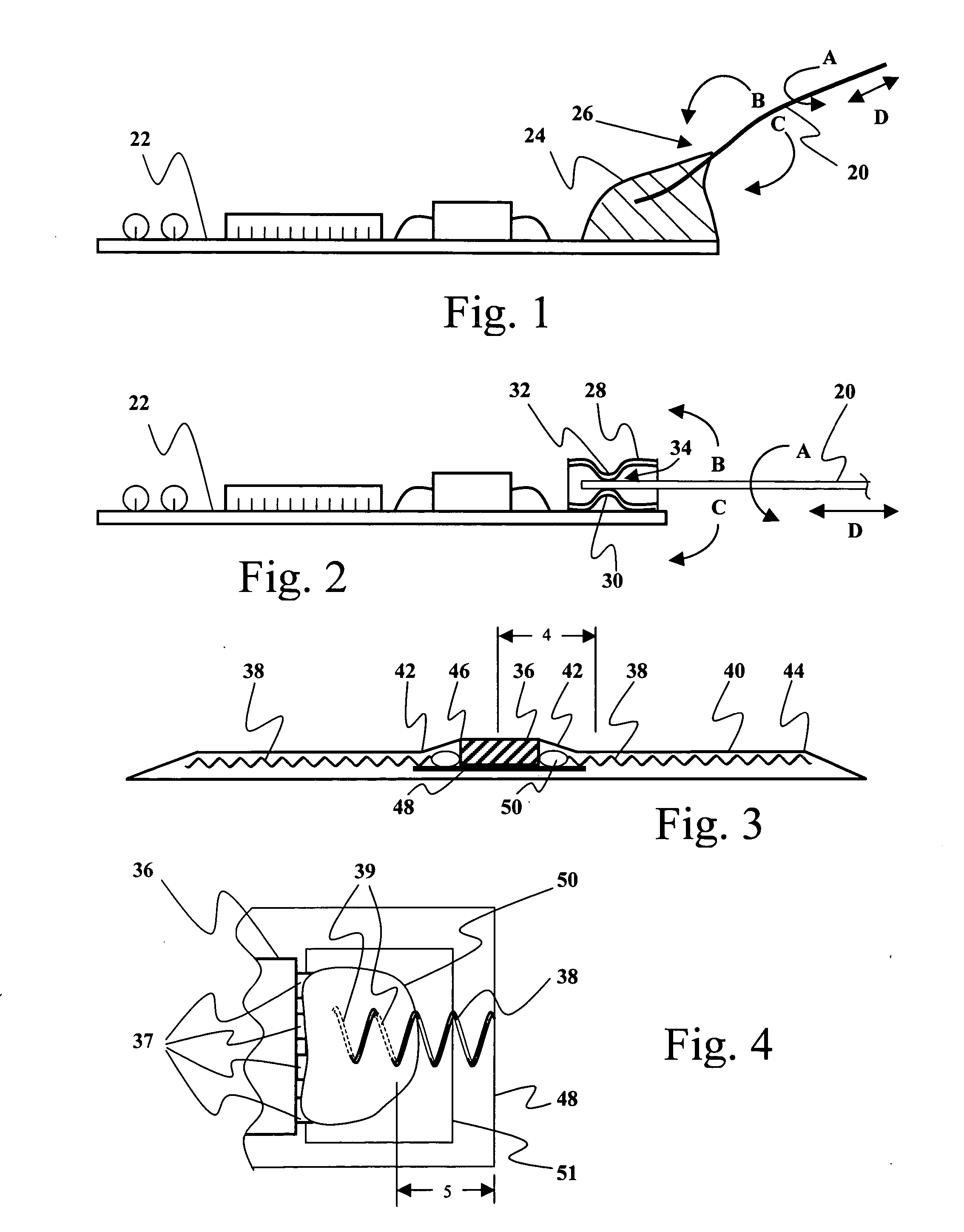 Graduated stiffness for electrical connections in tires