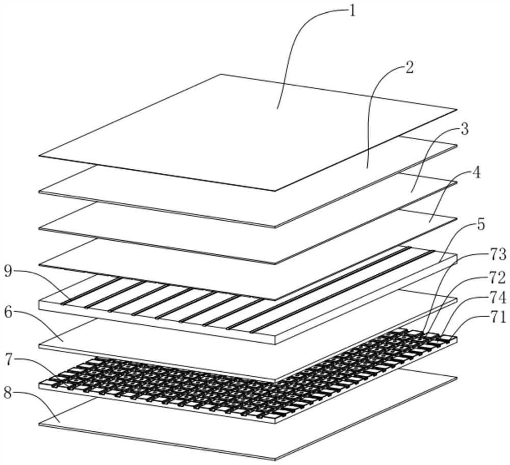 Antibacterial acarus-killing magnetic comprehensive functional mattress