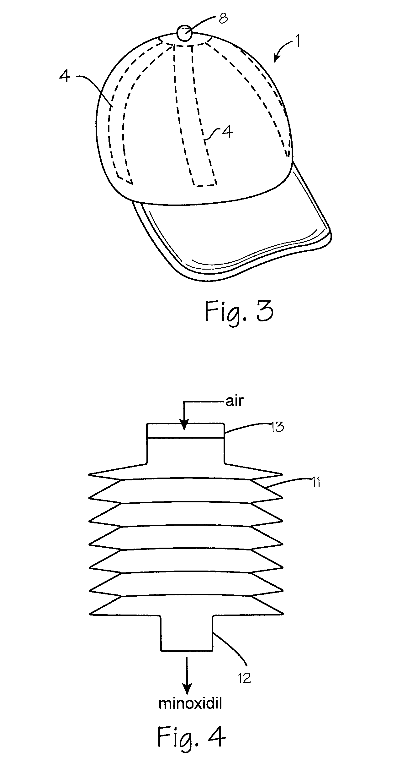 Ventilated device for delivery of agents to and through the human scalp