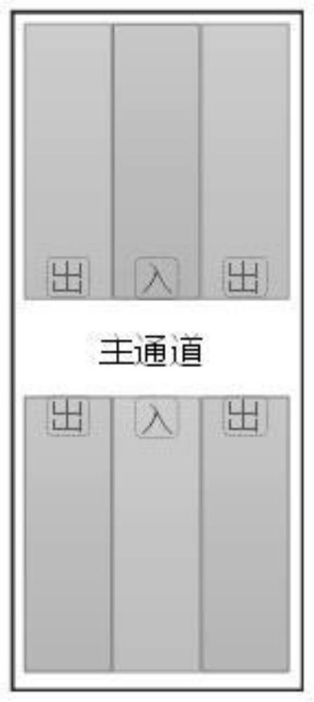 Storage layout structure and warehouse-in and warehouse-out method thereof