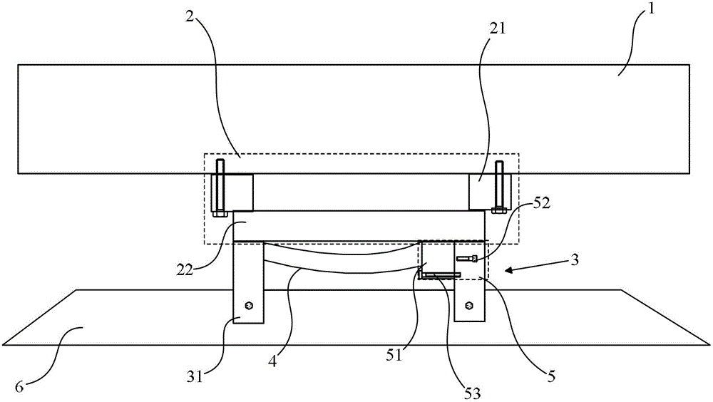 Long mirror installation device