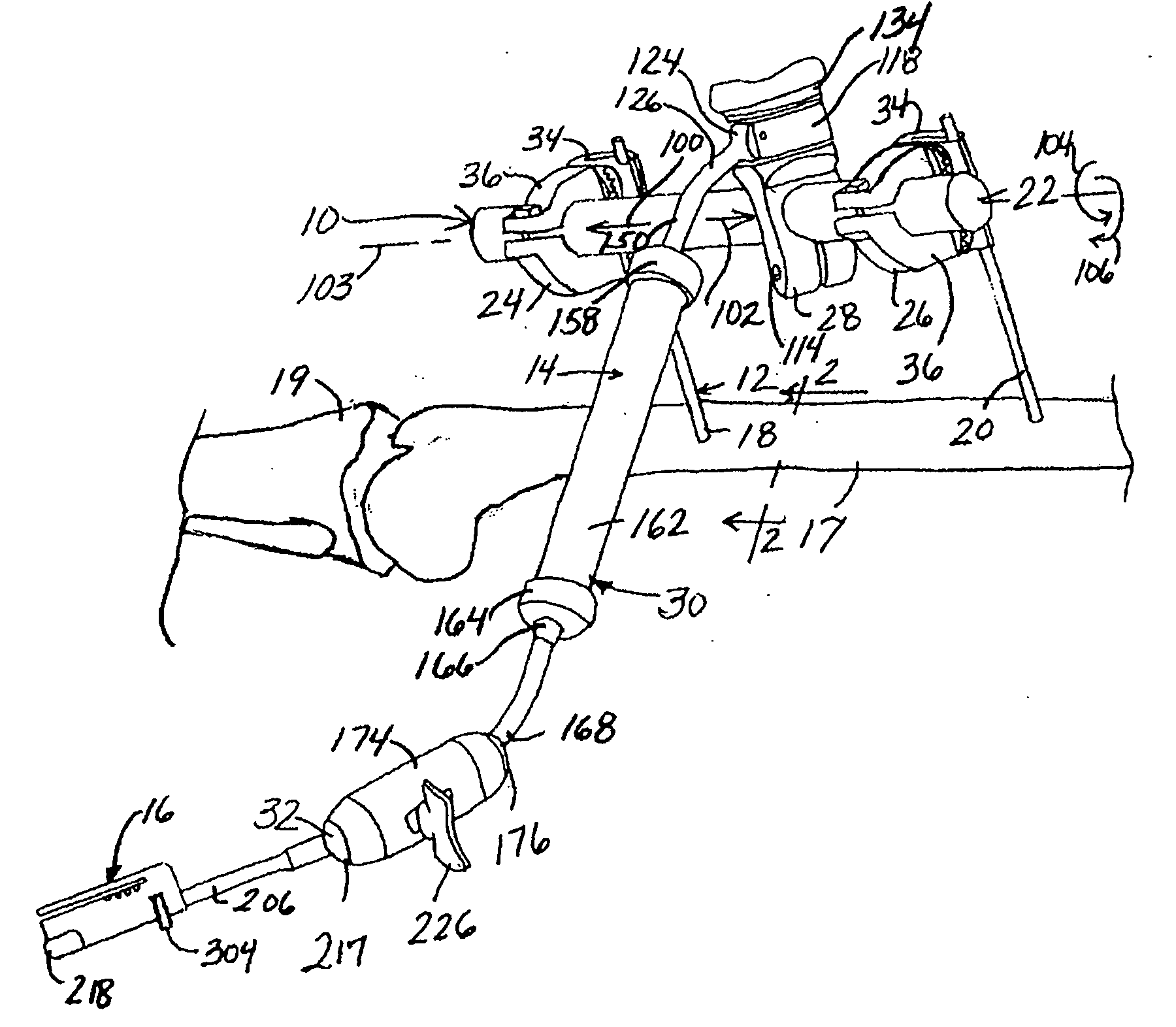 Support for locating instrument guides