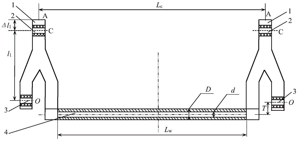 Design method for the wall thickness of the inner circular sleeve of the rubber bushing of the outer offset cab stabilizer bar