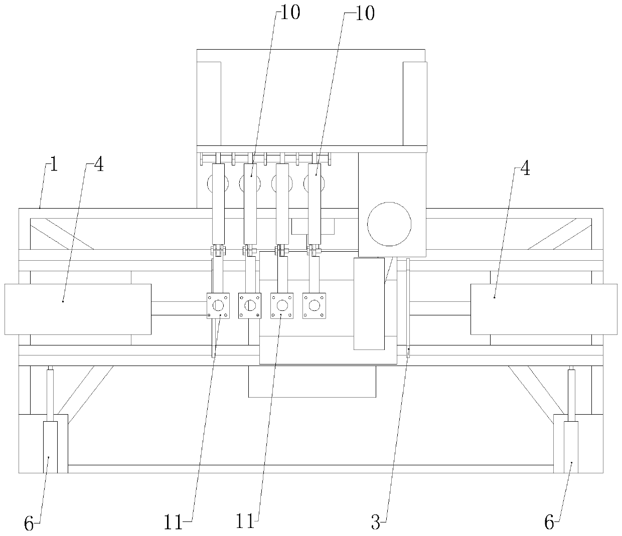 Three-wave circular tube anti-blocking block submerged-arc welding automatic welding device and method