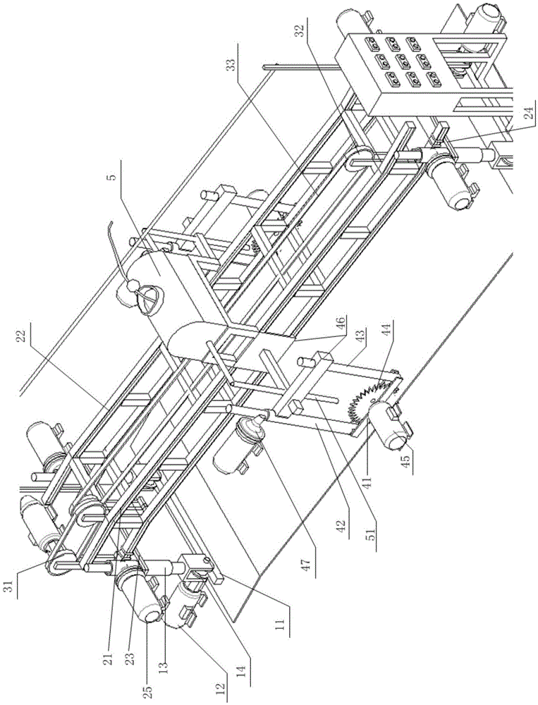 A long slope concrete cutting machine