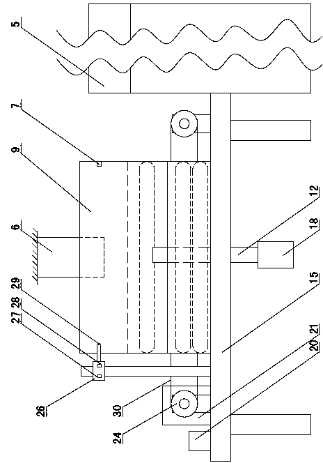 Eliminating and transferring device for voltage-withstanding test of electric heating tube shrinking machine and test method