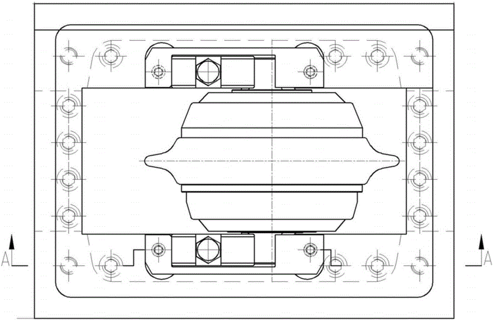 Telescopic griffe box of edge hob