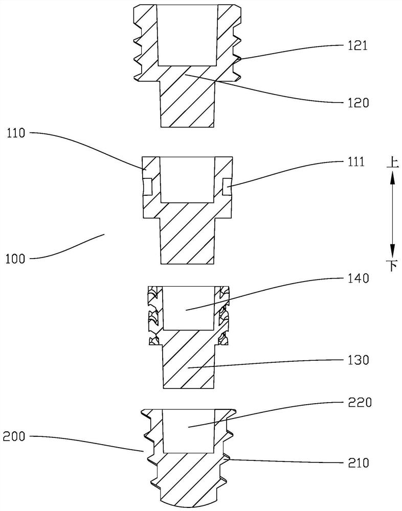 Modularized layered dental implant