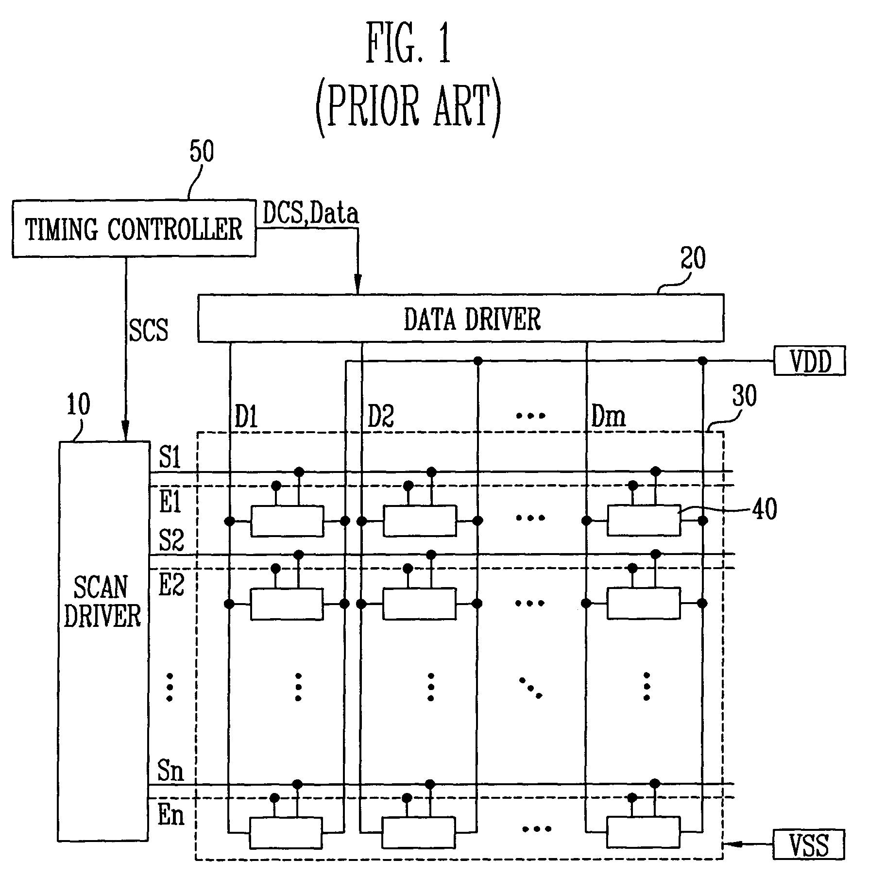 Organic light emitting display having demultiplexers and parasitic capacitances