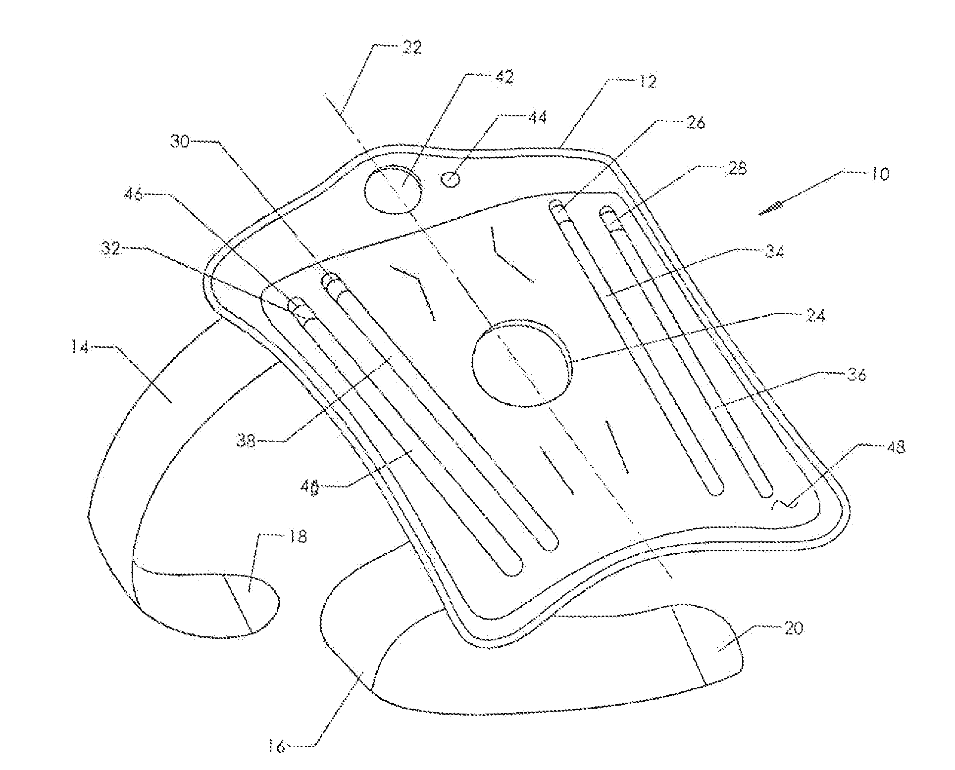 Pneumatic Knee Brace with Removable Stays