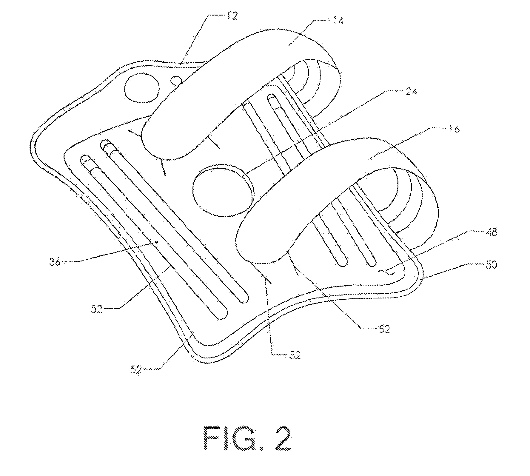 Pneumatic Knee Brace with Removable Stays