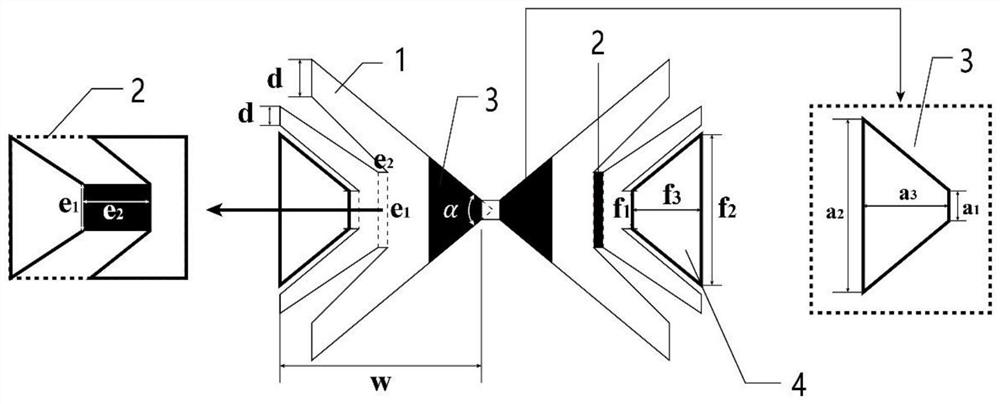 Fractal butterfly-shaped terahertz antenna