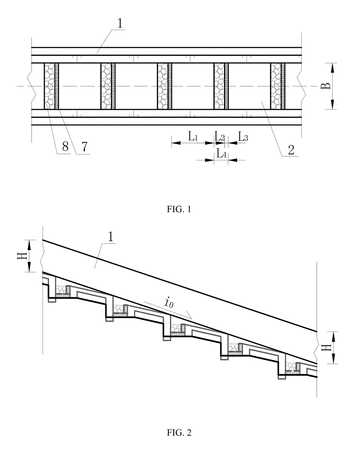 Debris flow drainage channel with step pool structure and its applications