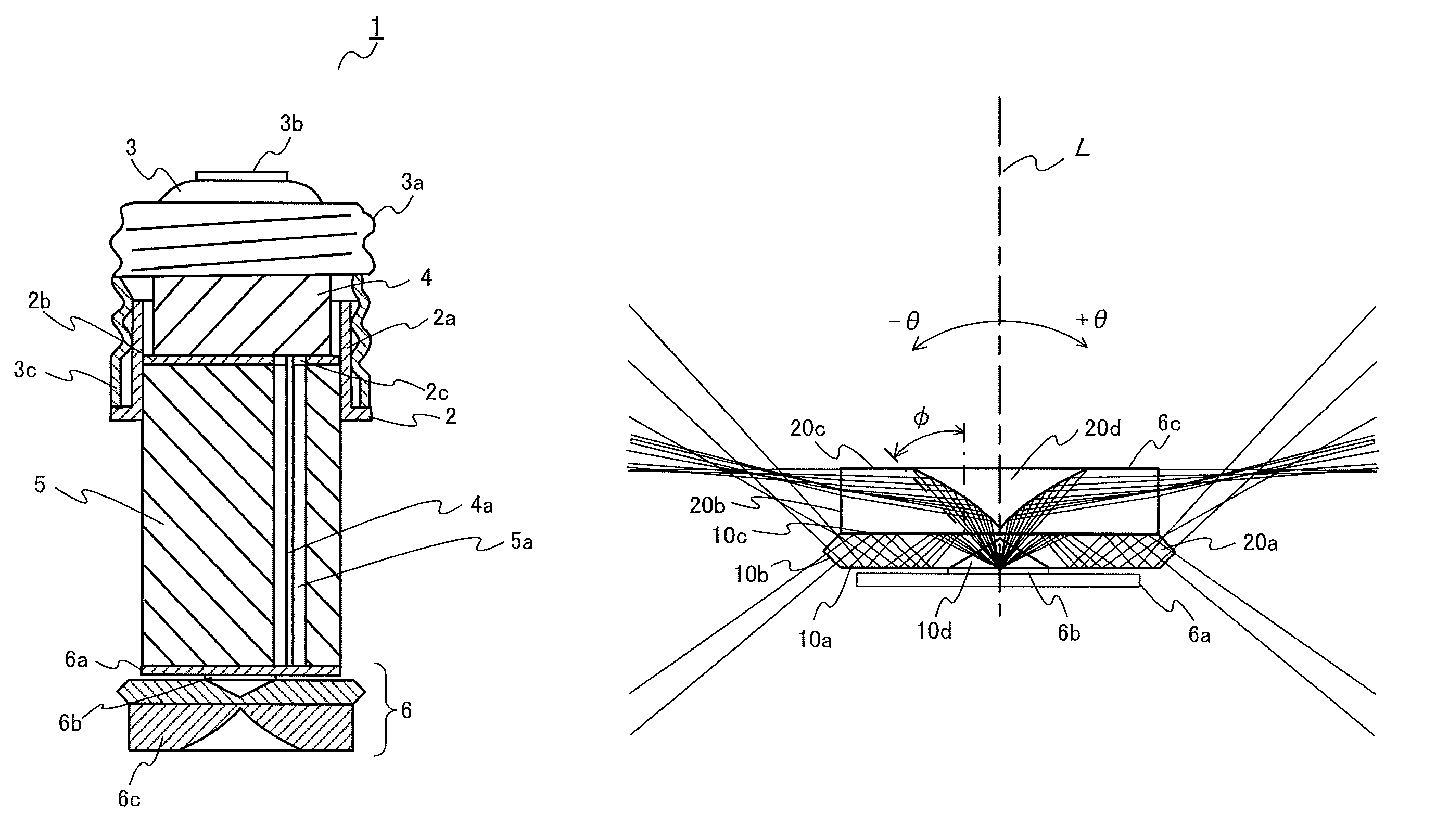 Luminous flux control member and illumination device