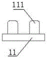 Automatic material loading and taking device for LED lamp heat dissipation cup injection molding