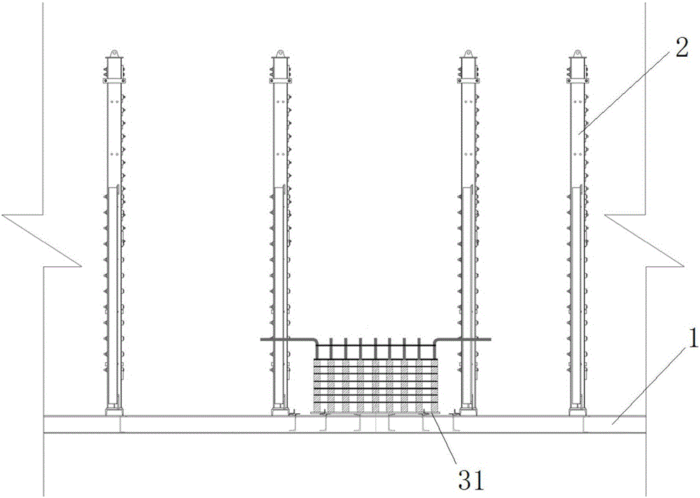 Prefabricated cover beam steel bar jig frame and manufacturing method of prefabricated cover beam reinforcement cage