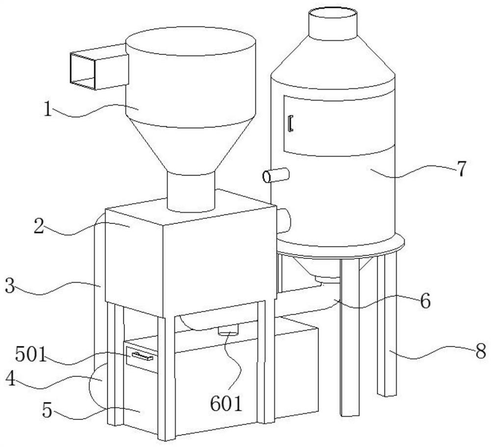 Environment dust removal device used in coal mine