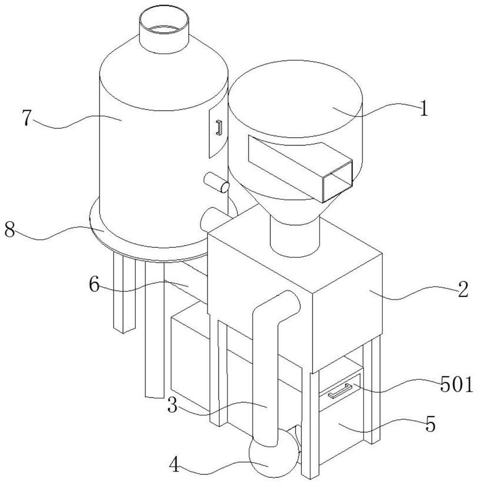 Environment dust removal device used in coal mine