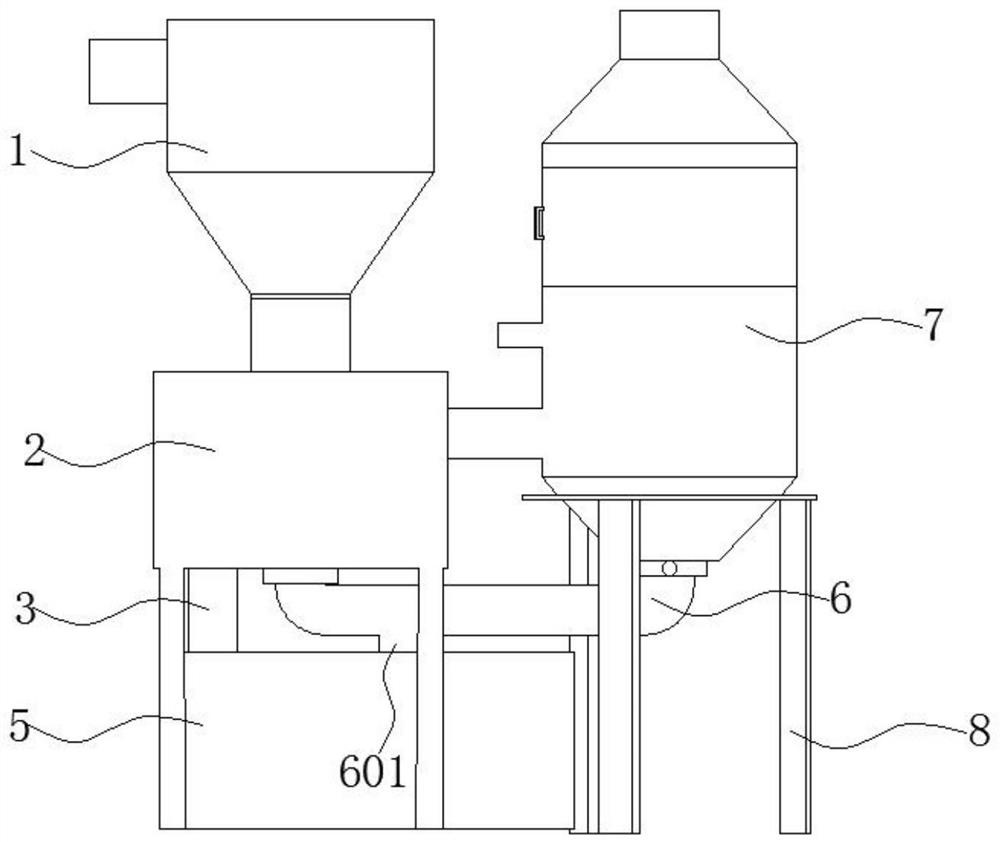 Environment dust removal device used in coal mine