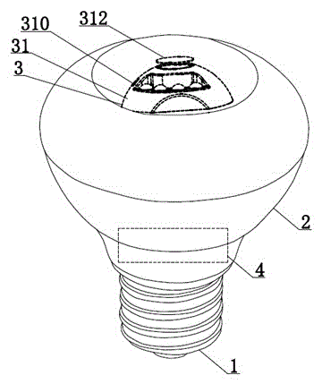 Bulb with cameras