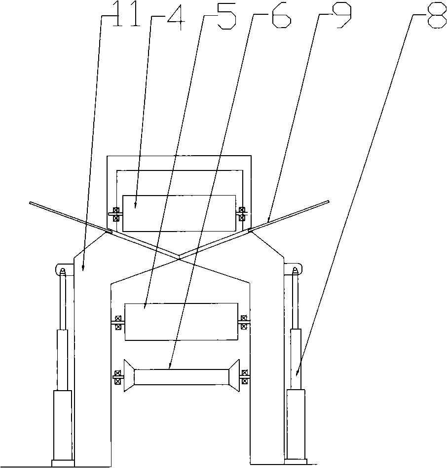 Sedimentation parabolic type multi-point discharge belt conveyor