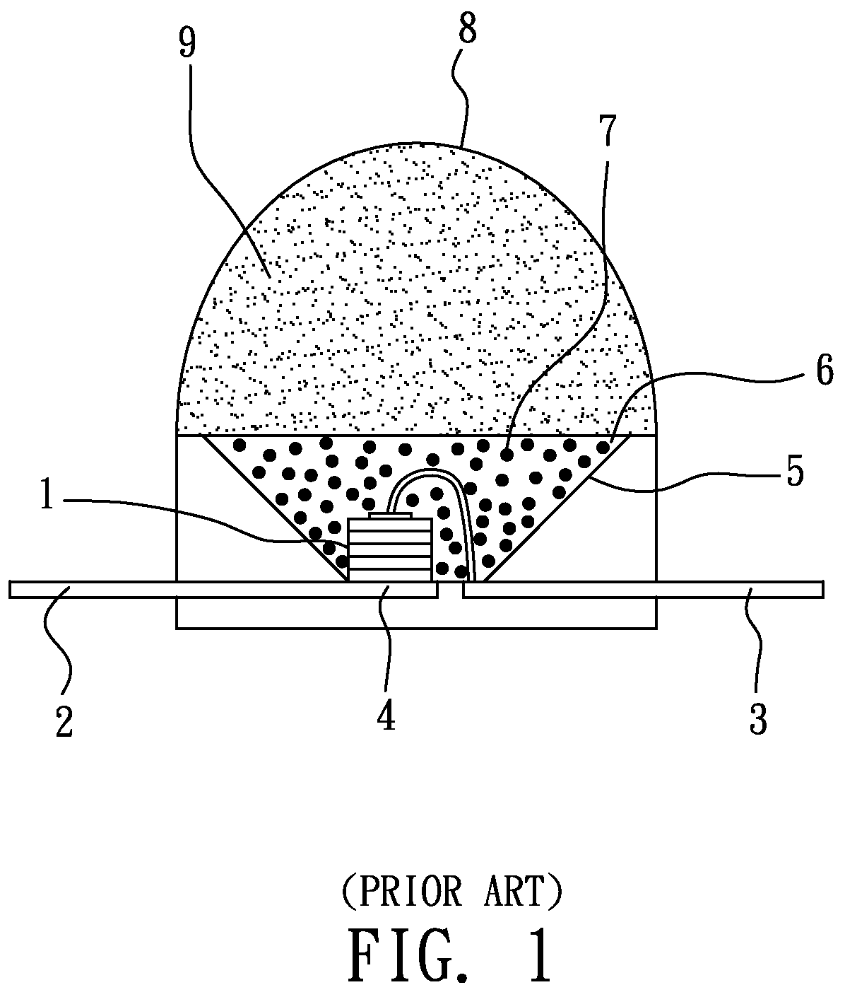 Warm-white light-emitting diode and its phosphor powder