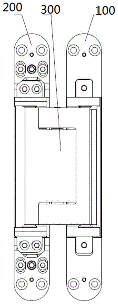 A height adjustment device for a hinged frame