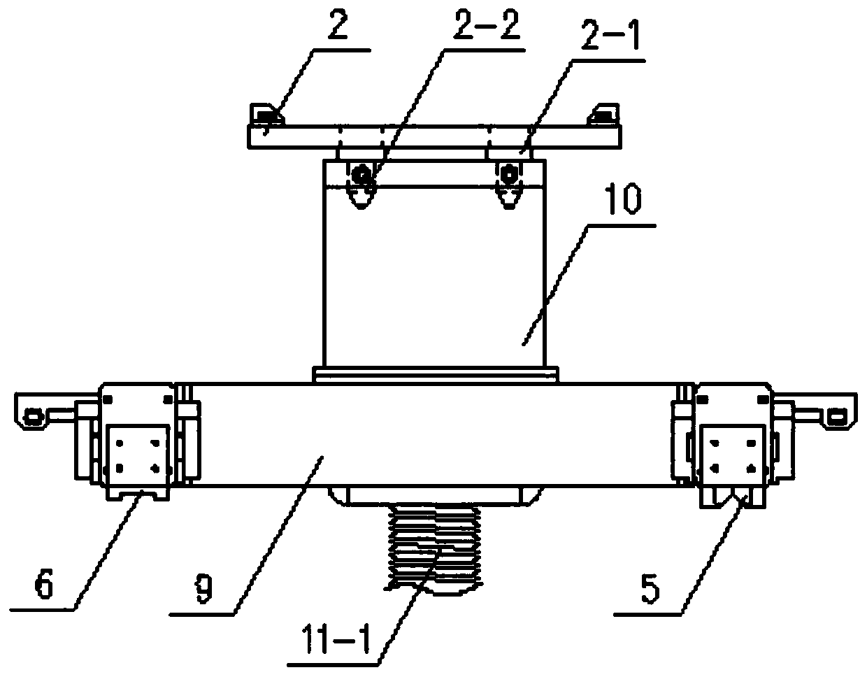 Chain traction cutting trolley