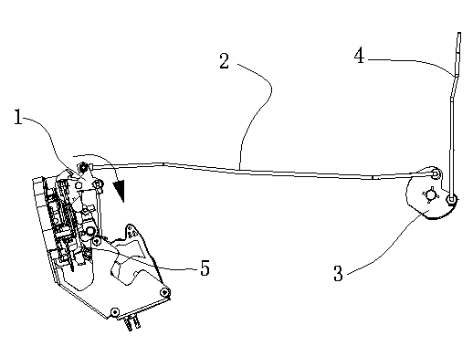 Automotive door lock system for preventing deadlocking caused by frontal collision of automotive door