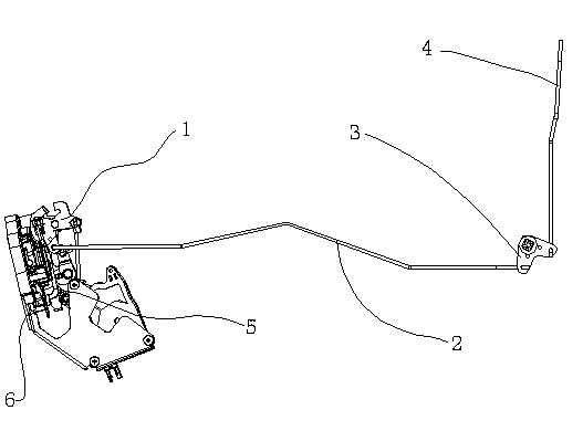 Automotive door lock system for preventing deadlocking caused by frontal collision of automotive door