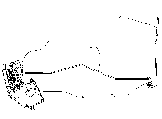 Automotive door lock system for preventing deadlocking caused by frontal collision of automotive door