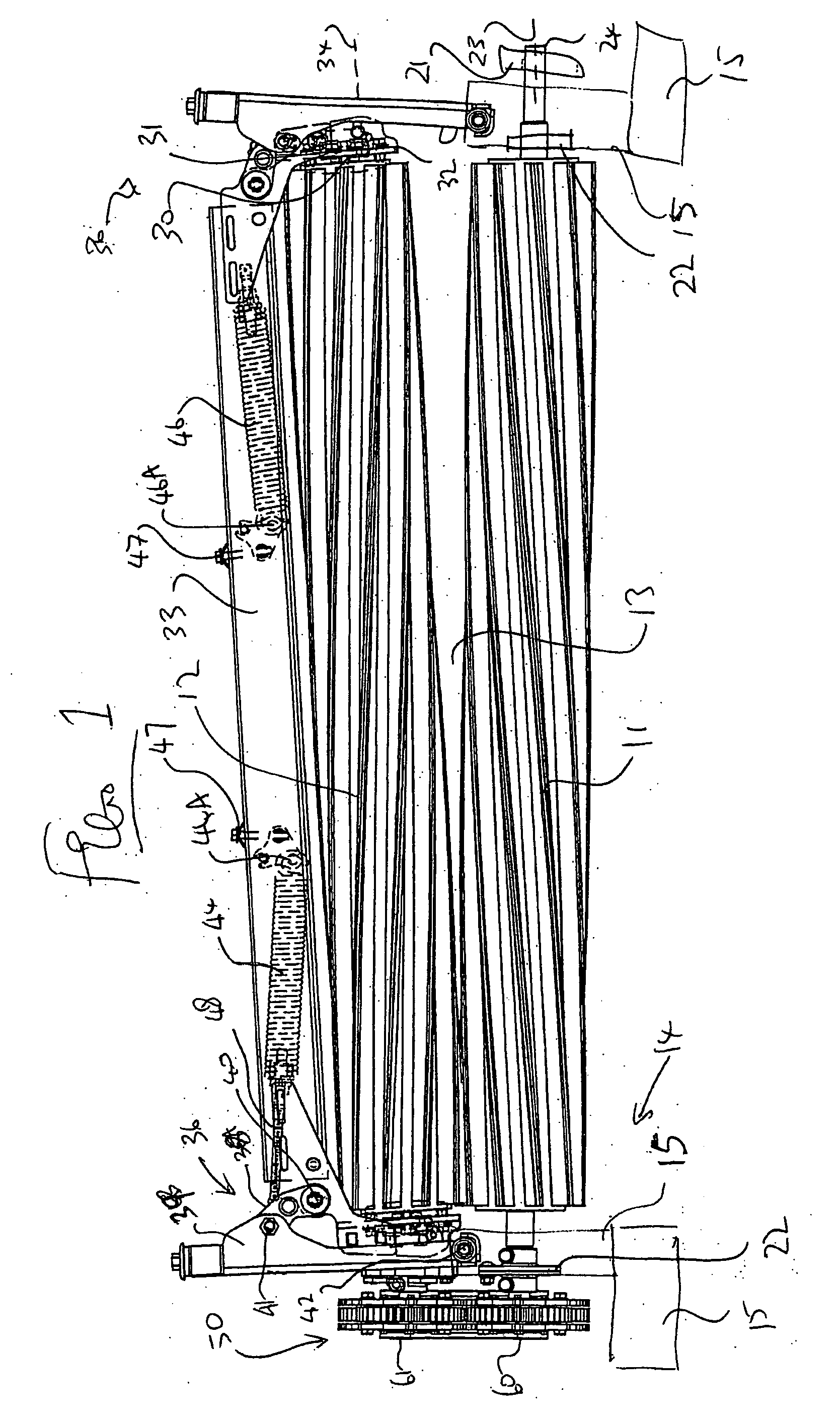 Crop conditioning roller flute shape