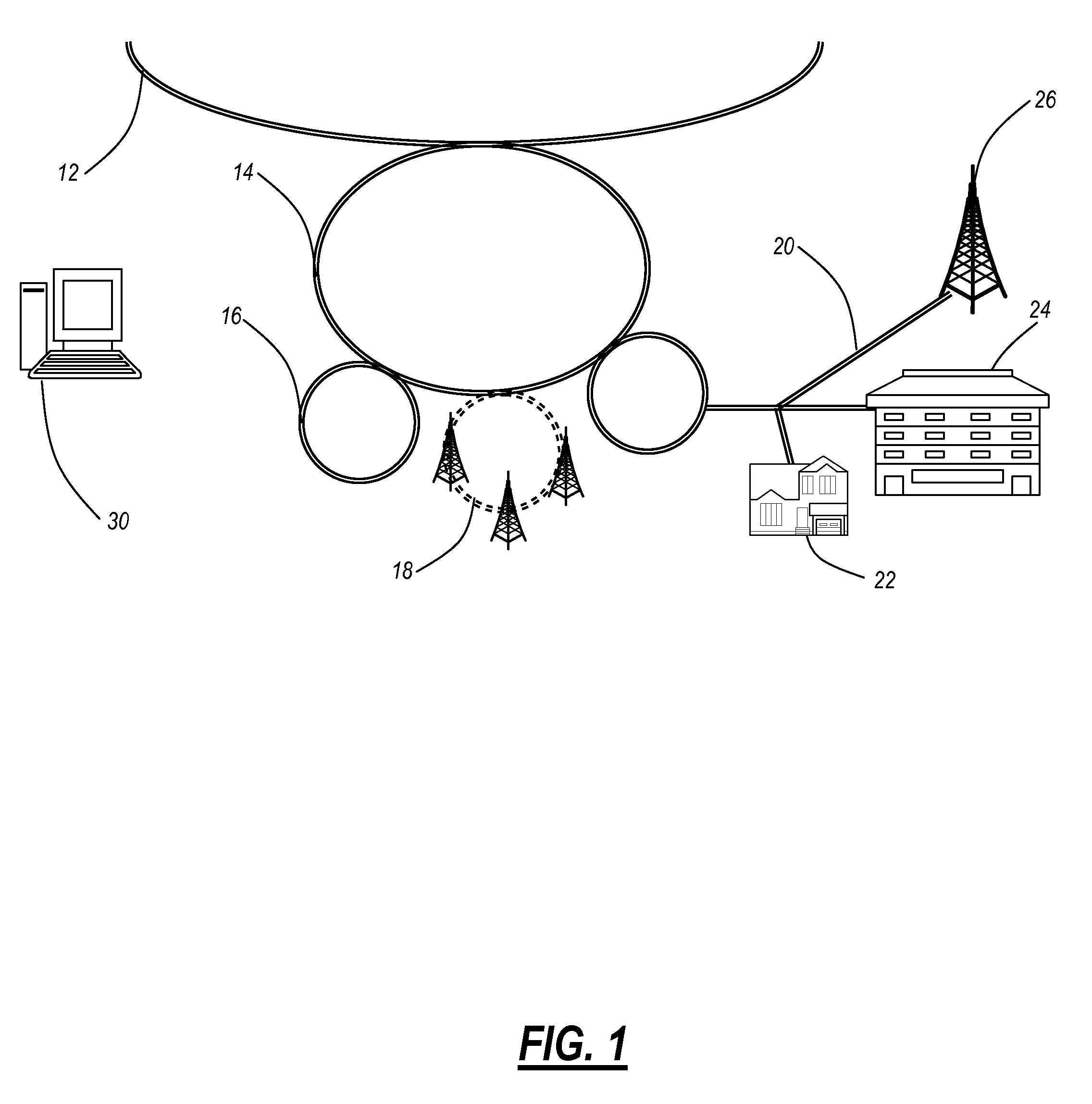 Radio frequency-based optical transport network systems and methods