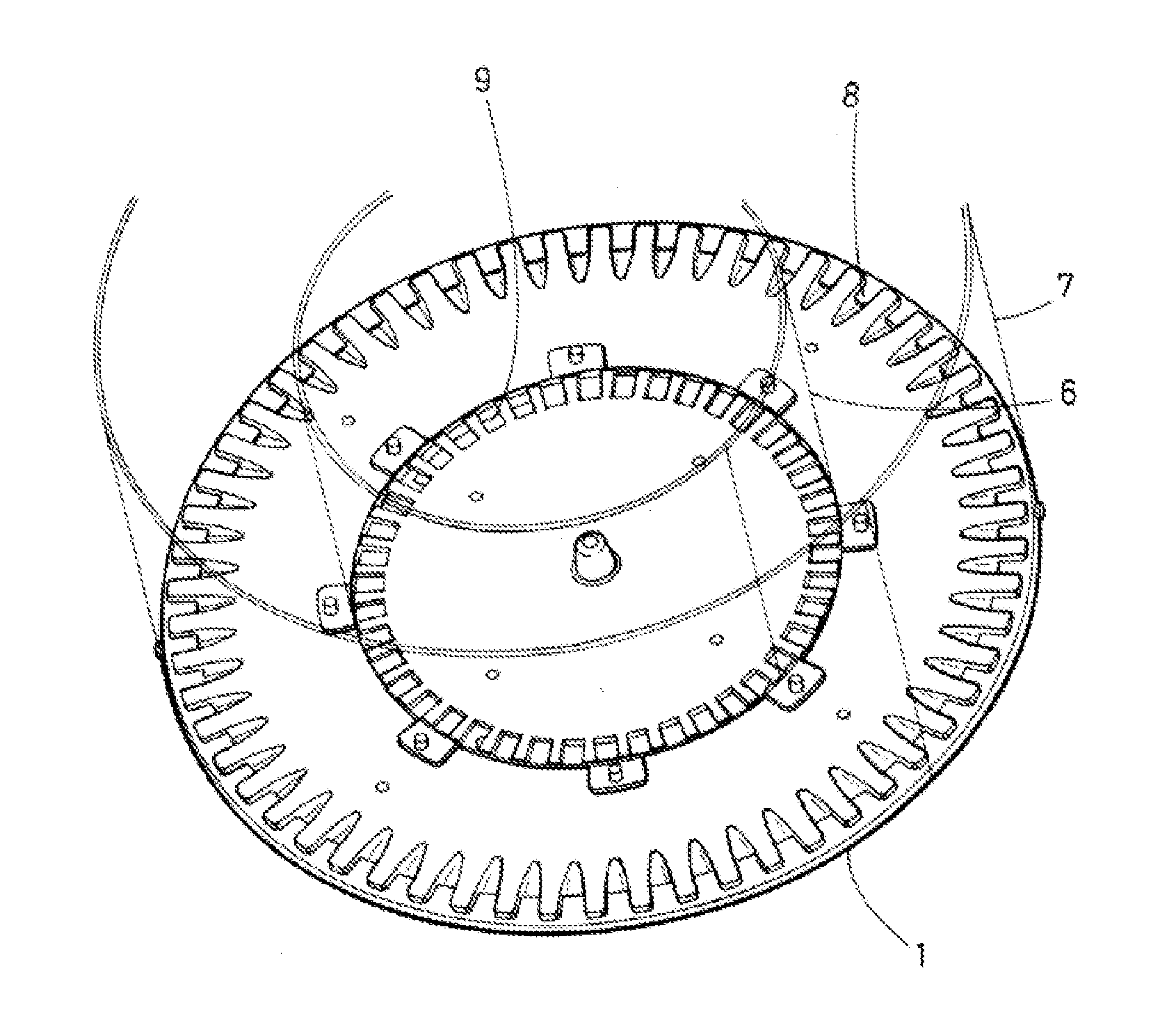 Bullet-projectile and case feeding device