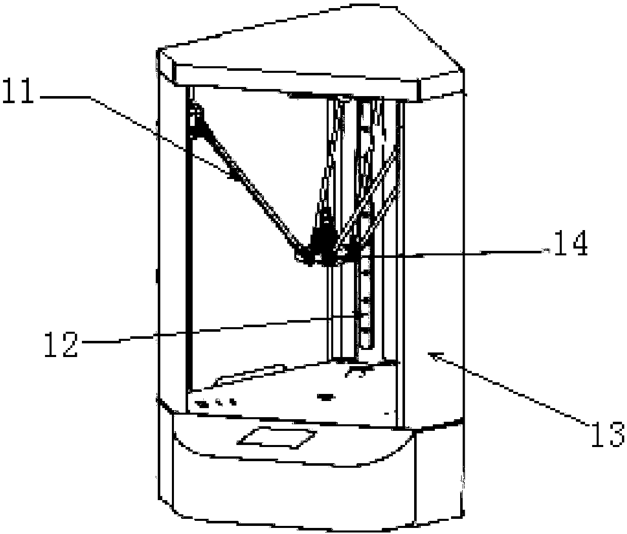 Control system and control method for novel visible light curing 3D printer