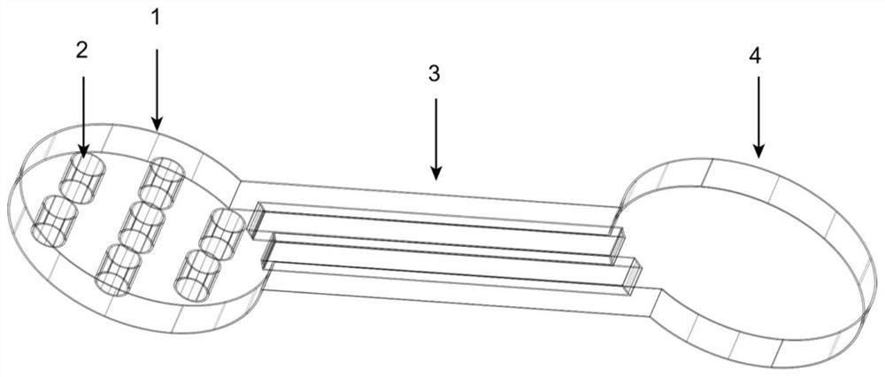 Bionic micro-fluidic chip for simulating cervical microenvironment and preparation method of bionic micro-fluidic chip