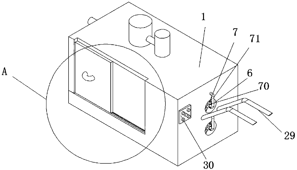 Environmental-friendly quick baking paint drying device for aviation part machining