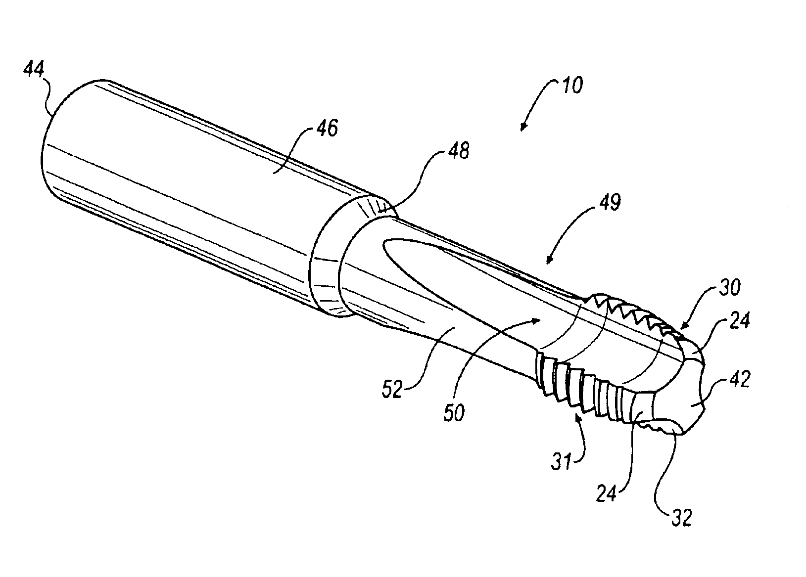 Precision cemented carbide threading tap