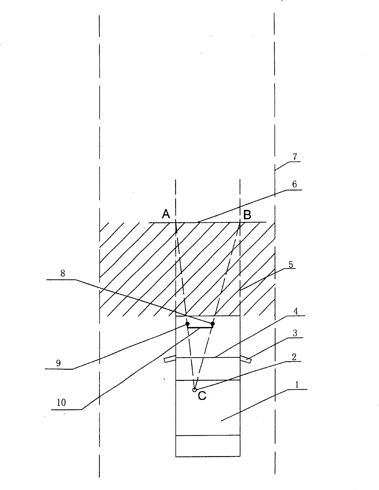 Method for setting up foresight for driving car and the foresight unit