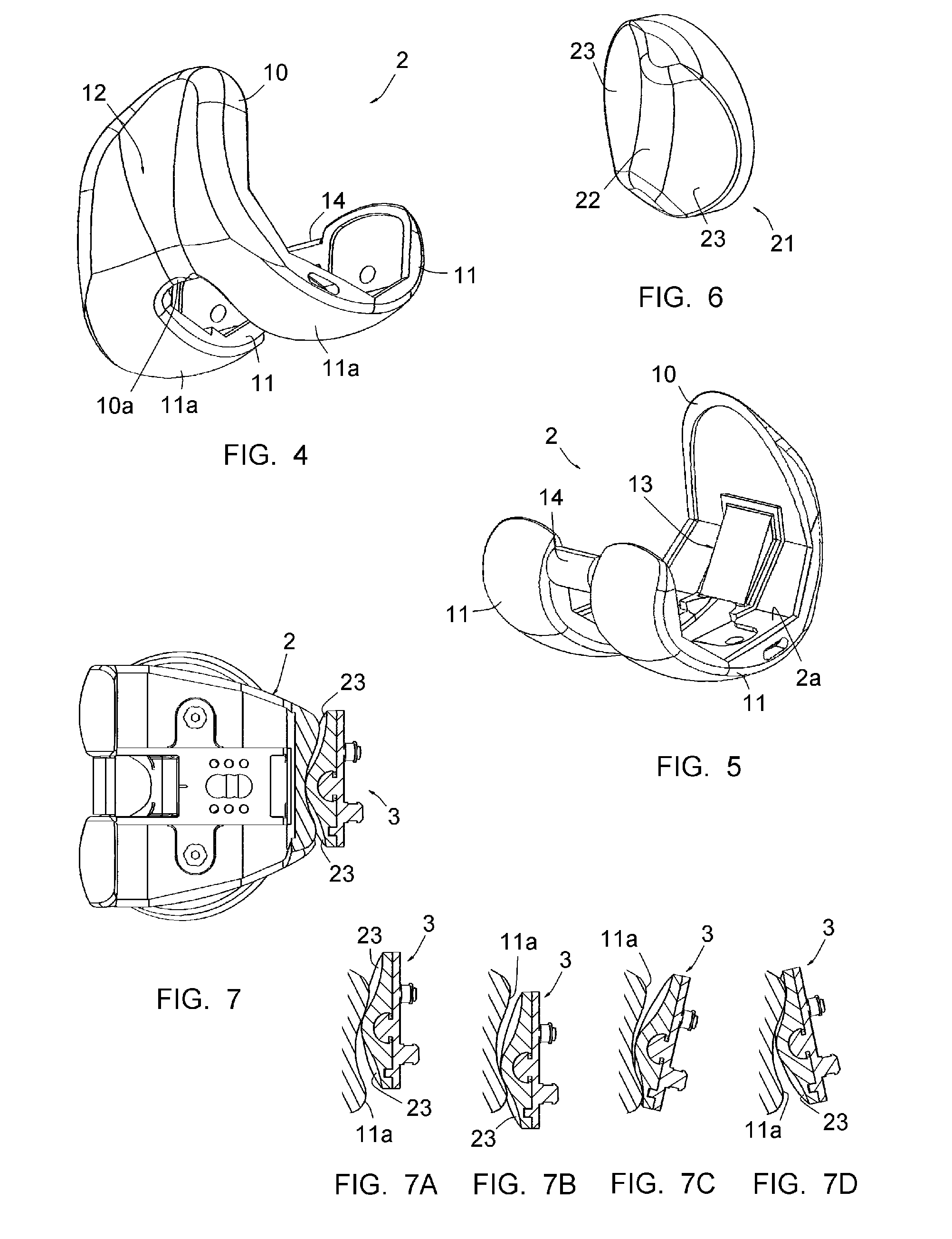 Total knee prosthesis, and set of modular elements making it possible to obtain such a prosthesis