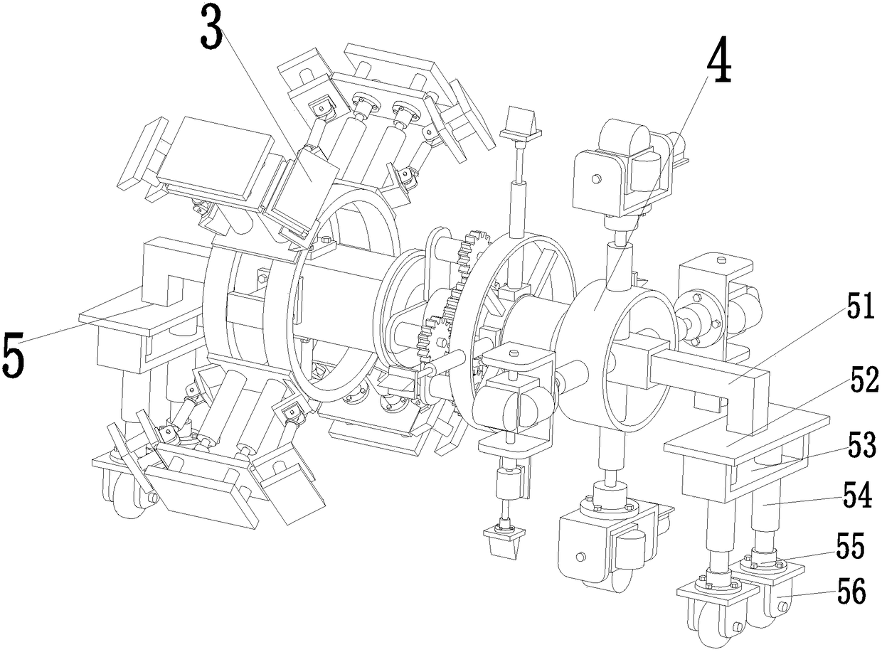 An all-in-one machine for intelligent drying and derusting the inner wall of oil pipeline