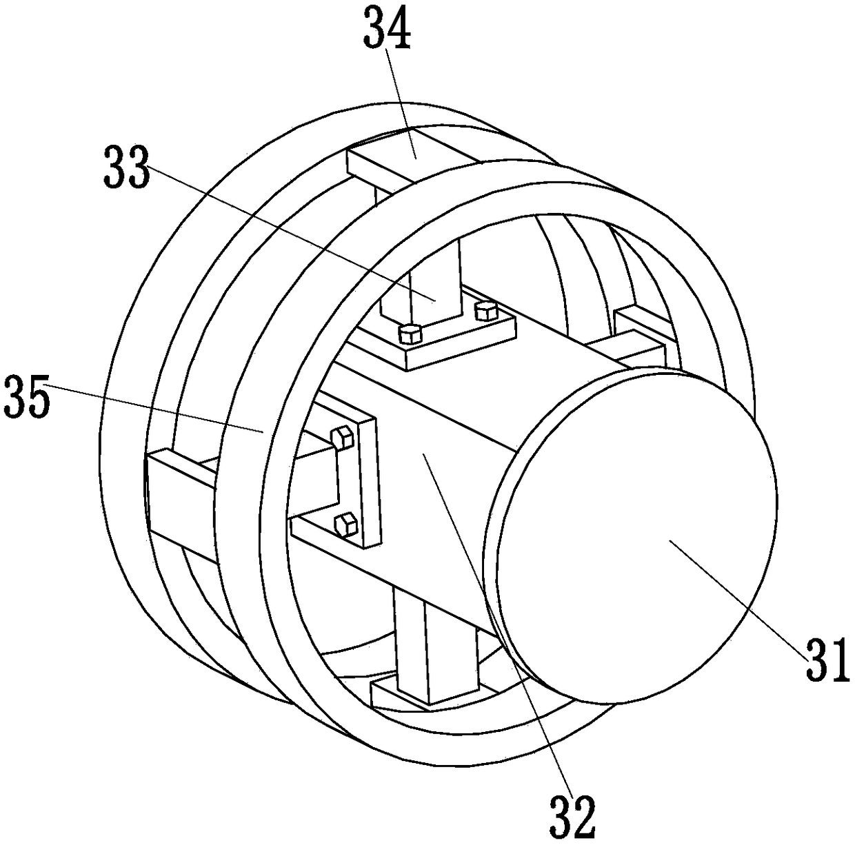 An all-in-one machine for intelligent drying and derusting the inner wall of oil pipeline