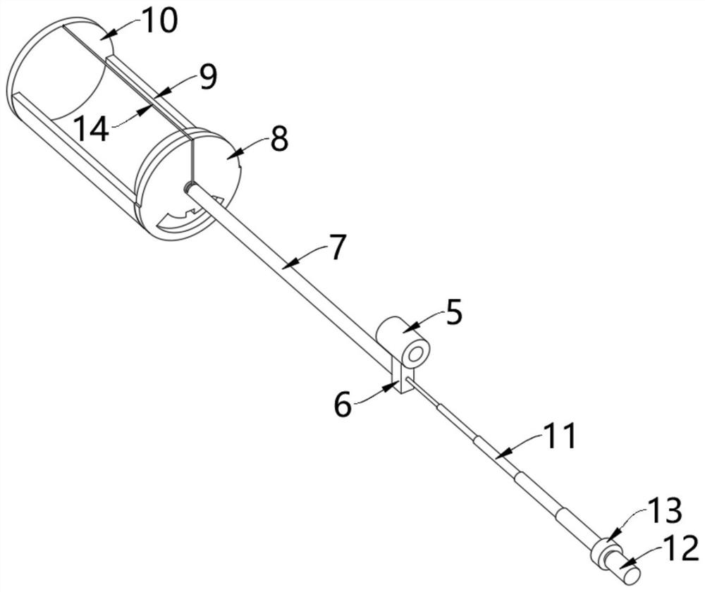 Gall-stone taking-out device for hepatobiliary surgery department