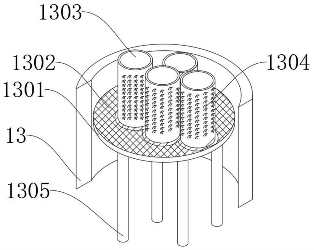 Metallurgical high-concentration nitrogen oxide flue gas rotary treatment device