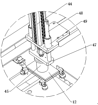 Plate directional arranging and conveying device for punch press