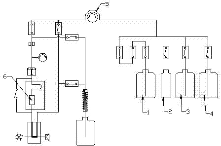 Four-gradient elution analysis method of glycated hemoglobin analyzer