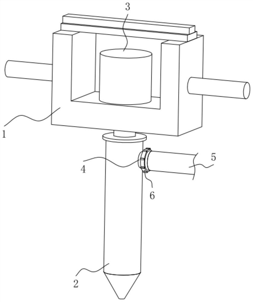 Soil deep fertilization device for tobacco planting