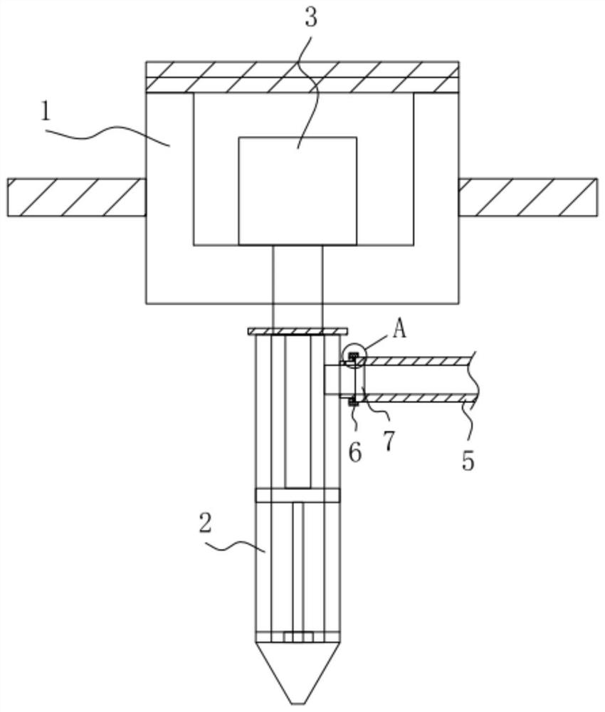 Soil deep fertilization device for tobacco planting